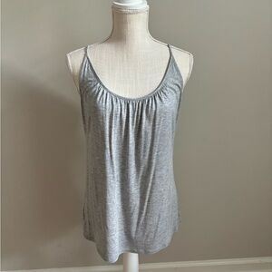 LOFT Spaghetti Strap Top Light Gray